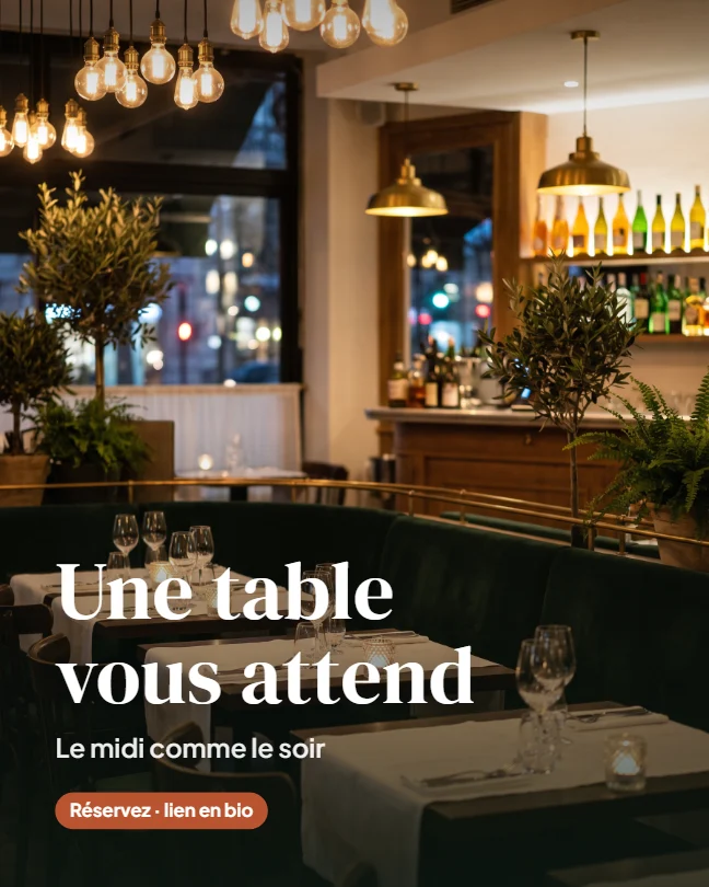 Post « Une table vous attend »